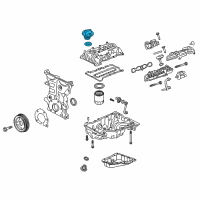 OEM 2018 Chevrolet Cruze Filler Cap Diagram - 12694539