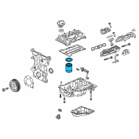 OEM 2017 Chevrolet Spark Oil Filter Diagram - 12670058