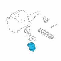 OEM 2005 Nissan 350Z Engine Mounting Insulator, Front Diagram - 11220-CD002