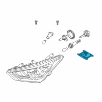 OEM Hyundai Ballast Assembly-Headlamp Diagram - 92190-F5000