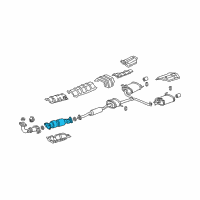 OEM 2004 Acura TSX Catalytic Converter Diagram - 18160-RBB-G00