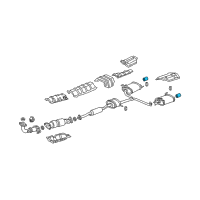 OEM Acura Finisher, Exhaust Pipe Diagram - 18310-SDP-A02