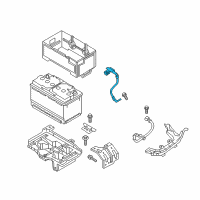 OEM 2017 Kia Sorento Battery Sensor Assembly Diagram - 37180C6000