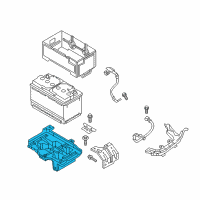 OEM 2018 Hyundai Santa Fe Sport Tray Assembly-Battery Diagram - 37150-C6000