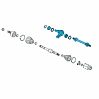 OEM Honda Shaft Assembly, Half Diagram - 44500-TBC-A90