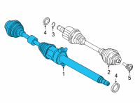 OEM 2022 BMW 228i xDrive Gran Coupe OUTPUT SHAFT RIGHT Diagram - 31-60-5-A2D-FD2