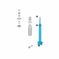 OEM 2015 Nissan Altima ABSORBER Kit - Shock, Rear Diagram - E6210-3TA1B