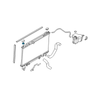 OEM 2008 Nissan Versa Mounting Rubber-Radiator, Upper Diagram - 21506-AX300