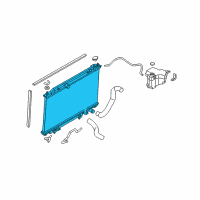 OEM 2007 Nissan Murano Radiator Assy Diagram - 21460-CC00A