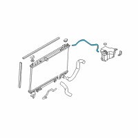 OEM Nissan Murano Hose-Reserve Tank Diagram - 21741-CA000