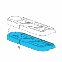 OEM 2014 Buick Verano Pad Asm-Rear Seat Cushion Diagram - 20982631