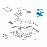 OEM Lexus RX450h Lamp Assy, Spot Diagram - 81360-48070-B0