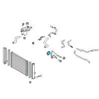 OEM Toyota Prius Water Inlet Seal Diagram - 16326-37020