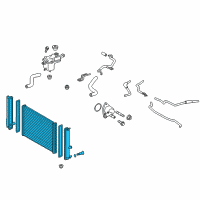 OEM Toyota Prius V Radiator Assembly Diagram - 16400-37290