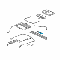 OEM Acura Integra Motor Assembly, Sunroof Diagram - 70450-ST7-003
