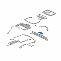 OEM 1998 Acura Integra Motor Assembly, Sunroof Diagram - 70450-ST7-003