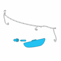 OEM Saturn Side Marker Lamp Diagram - 96830940