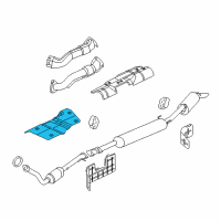 OEM Chevrolet Uplander Shield-Catalytic Converter Heat Diagram - 15099978