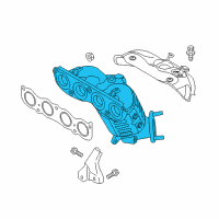 OEM Kia Optima Exhaust Manifold Catalytic Assembly Diagram - 285102EAA0