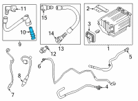 OEM Ford Freestyle PCV Valve Diagram - KR3Z-6A666-B