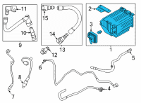 OEM Ford Transit-150 CANNISTER - FUEL VAPOUR STORE Diagram - LK4Z-9D653-C