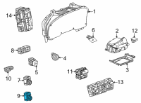 OEM GMC Yukon XL Ride Control Switch Diagram - 84561268