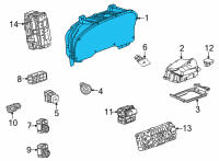 OEM 2022 GMC Yukon Instrument Cluster Diagram - 84943034