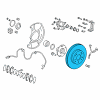 OEM Honda Clarity Front Brake (17" 28T) Diagram - 45251-TRT-J00