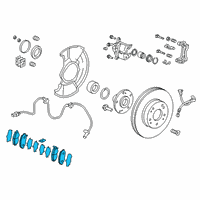 OEM Honda Clarity Set, Front Pad Diagram - 45022-TRT-J01