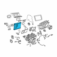 OEM 2017 Chevrolet Caprice Evaporator Core Diagram - 92273275