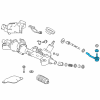 OEM Honda Accord End Complete, Tie Rod Diagram - 53540-T2A-A01