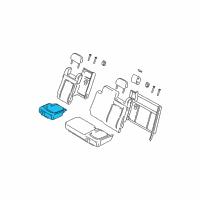 OEM 2004 Ford Expedition Seat Cushion Pad Diagram - 2L1Z-7863841-AA