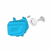 OEM 2009 Honda Ridgeline Light Unit, R. Daytime Running Diagram - 33201-SJC-A01