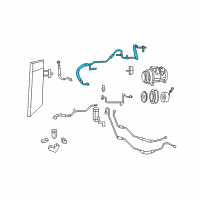 OEM 2009 Chrysler Town & Country Line-A/C Suction Diagram - 68029283AA