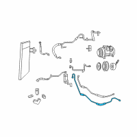 OEM Chrysler Town & Country Line-Auxiliary A/C Suction Diagram - 68029285AA
