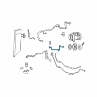 OEM 2011 Chrysler Town & Country Line-A/C Liquid Diagram - 68029279AA