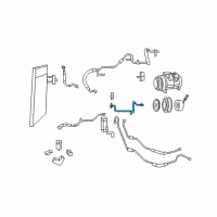 OEM 2009 Chrysler Town & Country Line-A/C Liquid Diagram - 68029279AA