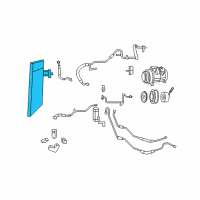 OEM 2009 Chrysler Town & Country Condenser-Condenser And Trans Cooler Diagram - 4677782AC