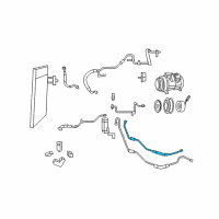 OEM 2009 Chrysler Town & Country Line-A/C Liquid Diagram - 68029292AA