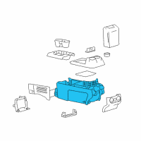 OEM 2005 Ford F-150 Console Diagram - 8L3Z-15045A36-BA