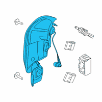 OEM Lincoln Tail Lamp Assembly Diagram - LC5Z-13404-D