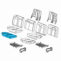 OEM 2009 GMC Savana 3500 Seat Cushion Pad Diagram - 19127778