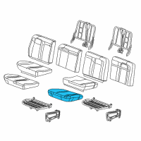 OEM 2009 GMC Savana 3500 Seat Cushion Pad Diagram - 19127777