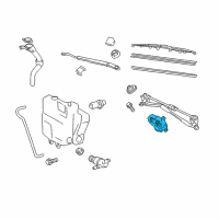 OEM Scion iQ Front Motor Diagram - 85110-74050