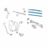 OEM 2017 Lexus CT200h Front Wiper Blade, Right Diagram - 85212-74010