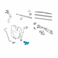 OEM 2015 Scion iQ Rear Washer Pump Diagram - 85330-42030