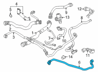 OEM BMW X4 HOSE, RADIATOR Diagram - 17-12-9-894-745