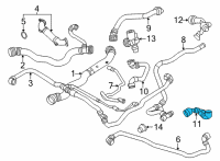 OEM 2022 BMW X4 COOLANT RETURN LINE Diagram - 17-12-8-670-700