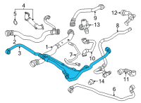 OEM 2020 BMW X3 HOSE COOLANT RADIATOR INTAKE Diagram - 17-12-5-A02-2E1