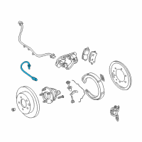 OEM Pontiac Montana Hose Asm-Rear Brake Diagram - 10343495